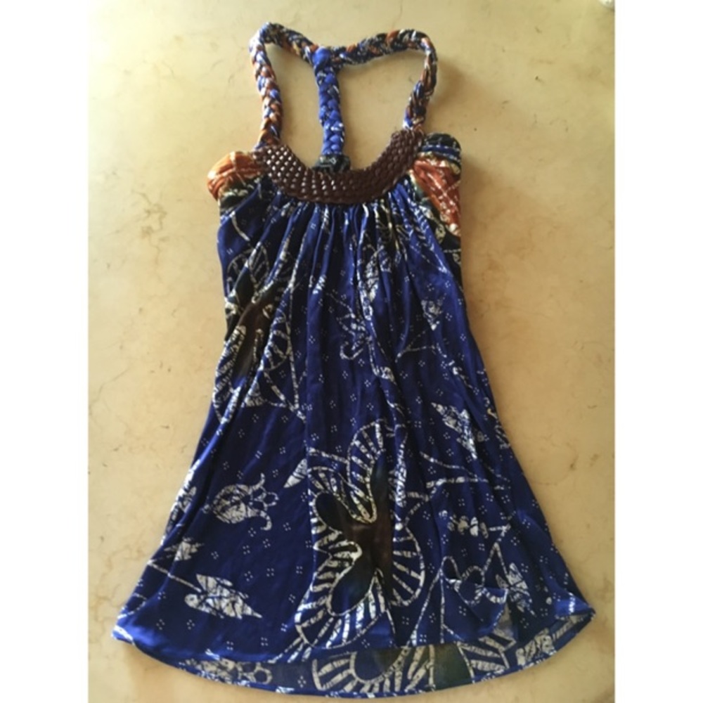 Sky Multi Blue Braided Top